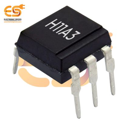 H11A3 Optoisolator Transistor with Base Output 5000Vrms 1 Channel 6-PDIP